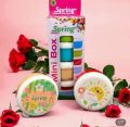 Spring Mini Box (Pack of 4) Mini Airtight Boxes for Lunch | Small Storage Boxes for Food | Storage Box Organizer for Kitchen | Mini Travel Box Case | Mini Fridge-Cutlery organizer Boxes | Mini Tin Boxes multiple Drum like designs, Colorful tin organizer. 