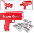 Money Rain Gun Machine - Rain Money Gun Paper Playing Spary Money Toy, Prop Money machine with 100 Pcs Play Money Cash. 