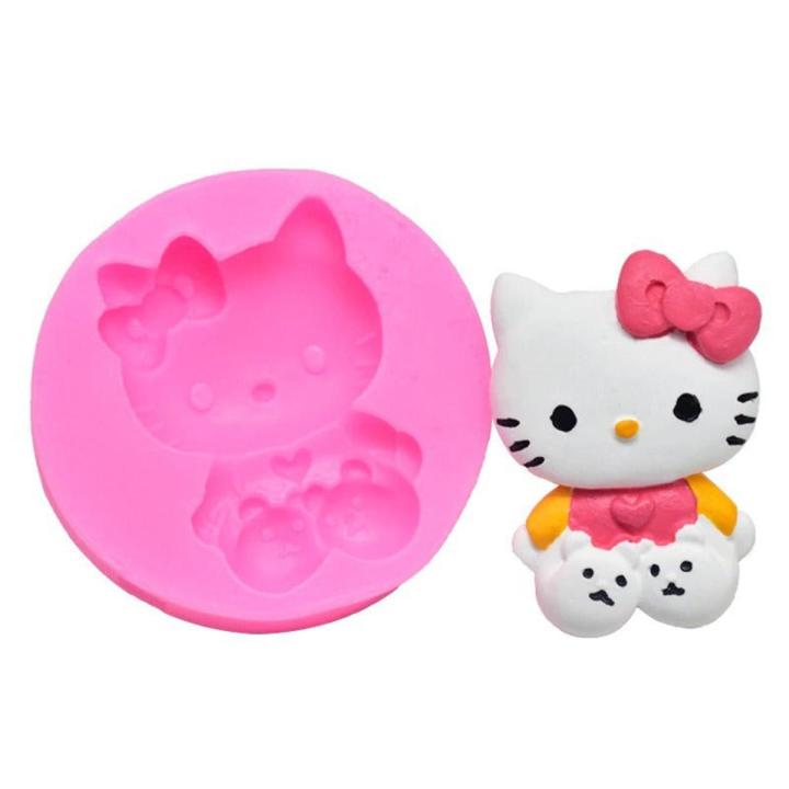 Hello kitty Silicone Mold Chocolate And Fondant Cake Decorating Mold Silicone DIY Baking Tool
