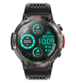 YOLO LEGEND Smartwatch 1.43” Super AMOLED Display –Built in LED Flashlight - Bluetooth Calling - Contact Sync, Call log and Dial pad -. 