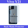 Vivo Y21 Back Matte Protector Fiber Carbon Soft Skin Sheet For Vivo Y21. 