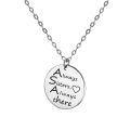 Customized Name Letter Words Heart Necklaces Custom Jewelry Gold Color Chain Necklace For Couple Men Women Lovers Girls Boy Gift. 