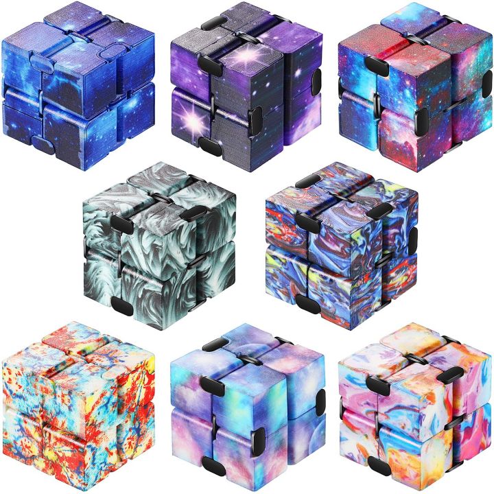 MTJ    Infinity Cube Fidget Toy Prime Quality Gadget for Kids and Adults Stress and Anxiety Relief Cool Hand Mini Kill Time Toy