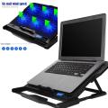 Laptop Cooling Pad, 6 Fans LCD Screen Gaming Laptop Cooler - 6 Gear Strong Wind Speed Designed, Dual USB Ports, Adjustable Mount Stand. 