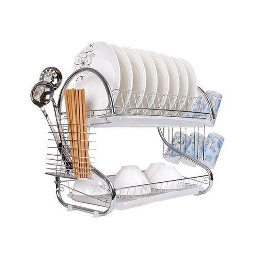 Stainless Steel Kitchen Dish Rack Stand 2 Tier