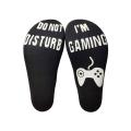 Baqsoo 1 Pair Funny Ankle Socks,  Do Not Disturb I'm Gaming  Cotton Novelty Socks Gamer Socks - Perfect Gamers Gift for Game Lovers - Christmas Birthday Halloween Present. 