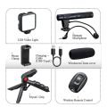 5-in-1 Video Making & Vlogging Kit | Tripod, LED Light, Microphone, Phone Holder & Wireless Remote | Smartphone Video Accessories. 