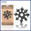 18 In 1 Snowflake Wrench Multi Tool Spanner Hex Multifunction Stainless Steel Survival Tools Screwdriver Bottle Opener Allen Key Keyring Pocket Portable EDC Keychain Compact Universal For Repairing Gadget Household Equipment Travel Hiking Cycling. 