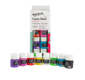 Mont Marte Textile & Fabric Paint Set - (8 / 20) Pieces x 20ml - Permanent Textile Paints - Ideal Colours for Clothing, Bags and All Fabrics. 