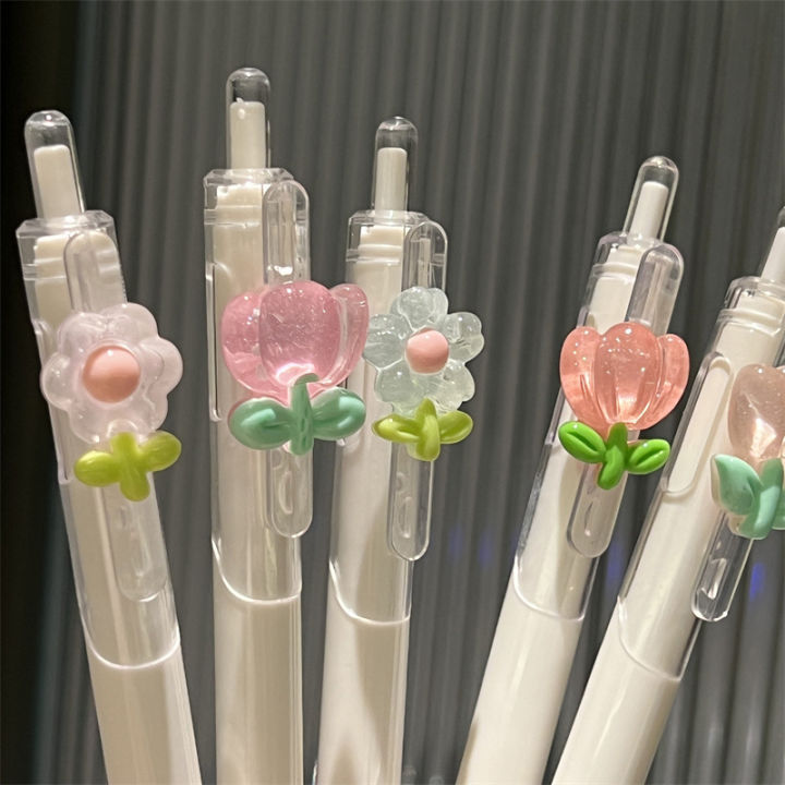 Creative Kawaii Cute Gel Pens Fashion Quick-Drying Sign Pen Office Accessories School Supplies Aesthetic Pens Ballpoint Pen Conbo