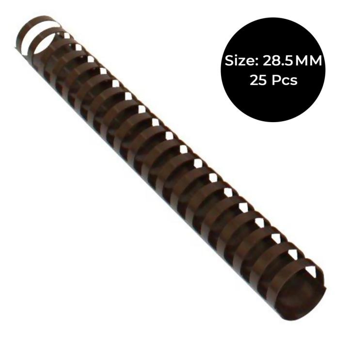 Pack of 25 - IBICO 28.5mm Brown Spiral Binding Coils -  for Document Binding, Reports, Presentations & Manuals