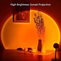 Sunset Projection Lamp, Sunset Light with USB Plug, 180 Degree Rotation Sun Light Lamp, LED Night Light Projector Lamp for Living Room and Bedroom(Sunset Red). 