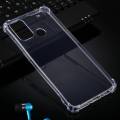 Infinix Hot 10 Play Transparent Four Corner Soft Silicone Back Cover Clear Case.. 