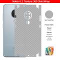 Nokia 6.2 Skin / Wrap 360 Protection Carbon fiber/ Matte/ Transparent/ Leather Back And Sides Included Camera Skin. 