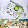 Vegetable Cutter | 5 in 1 Multifunctional Vegetable and Fruit Slicer | Stainless Steel Mandoline Chopper and Cutter. 