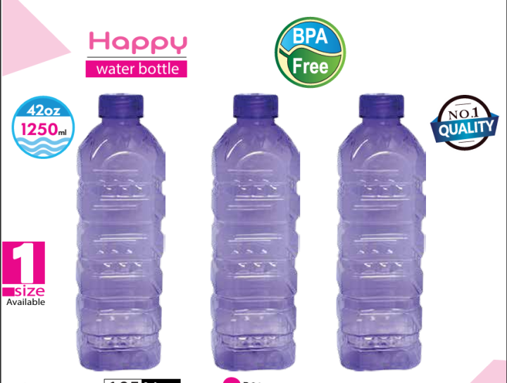 Happy fridge Water Bottle Plastic