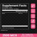 "DR MED Biocon Biotin: Biotin 2500MCG, Supplement for Hair Growth, Strong Hair and Glowing Skin, Fights Nail Brittleness, 30 Biotin Tablets (Its Wholesale Price). 