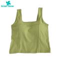 Women Vest Women Vest Tank Top Sleeveless Backless U Neck Padded Slim Fit Elastic Solid Color Soft Cropped Top Camisole Sleeveless Vest. 