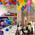 Balloons Rainbow Set (100 Pack) , Assorted Bright Colors, Made With Strong Multicolored Latex, For Helium Or Air Use. Kids Birthday Party Decoration Accessory. 