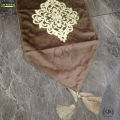 QS Luxury Table Runner with Tassels for Dining Table most attractive Velvet Table Runners Table decor  for Dining  Centre Table 71 Inch QS Bedding. 