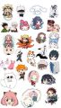 Ultimate Anime Chibi Mix – Cute A6 PVC Sticker Sheet (15x10 cm) | Uncut Waterproof Stickers for Girls, Journals & Anime Fans. 