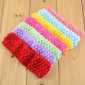 50Pcs/Lot 1.5 Inch Elastic Crochet Holes Headbands Girls Waffle Knitted Hair Band DIY Hair Accessories 38 Color U Pick D02. 