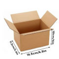 Premium Packing Boxes/Cartons With Strong Kraft & Corrugated Sheet With Dimensions (16.5cm/6.5in, 11.2cm/4.4in, 10cm/4in) Best Suitable For e-commerce Business, Fragile items, Gift Box Carton. 