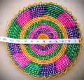 Set of 6 Bread Plates | Bread Baskets | Handcrafted wall hanging plates | Home Décor | Handwoven Round Bread Baskets | Kitchen Decorations and Tableware | Changairs. 