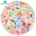 Green Home Scrapbook Stickers Diverse Cartoon Decals Scrapbook Luggage Graffiti Stickers. 