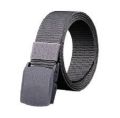 Men Imported Breathable Nylon Web Canvas Fabric Belt With Plastic Buckle.. 