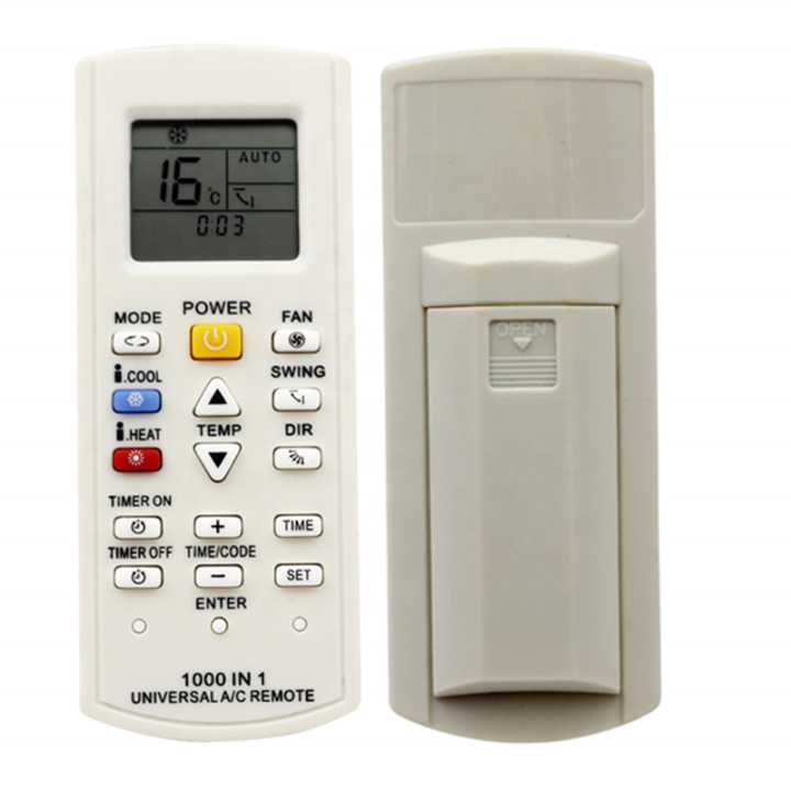 Universal Remote AC Split & Inverted with LCD 1000 In 1 - White