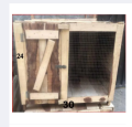 All sides cover Wooden cage hen Cage pinjra for small pets Big size 30x24 inches. 