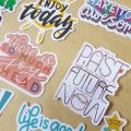 Motivational and Inspirational Positive Words Stickers 50 Pcs Pack - Waterproof Vinyl Decals for Scrapbooks Journals Laptops Water Bottles Mugs  Luggage Refrigerator. 
