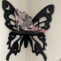 Corner Decorative Butterfly Wall Shelf I Modern Wall Mounted Shelf, Wooden Shelf, Corner Shelf, Wall Decoration Items for Toys, Room Decoration Items for Plants, Home Decoration Items for Candles | Candle Holders |  Wall Mounted Floating Shelf. 