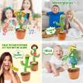 Cactus Plush Funny Electronic Shaking Cactus Singing Dancing Cactus Twisting Cactus Cute Plush Toy Education Toy Plush Toy with 120 Songs for Home Decoration and Children Playing Birthday Gift Kids Toy ( Battery Operated ). 