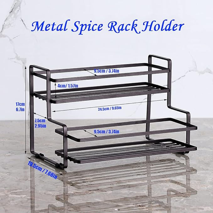 NEW%20STYLE-Premium%20Quality%202-Tier%20Metal%20Spice%20Rack%20for%20Kitchen-Multipurpose%20storage%20rack%20Organizer-Spice%20Racks%20with%20Spice%20Jars,Portable%20Jar%20Stand,Bathroom%20Storage%20Shelf,Shampoo%20Holder,Makeup%20Stands!-kitchen%20and%20bathroom%20organizers-black-white%20-%20Image%208