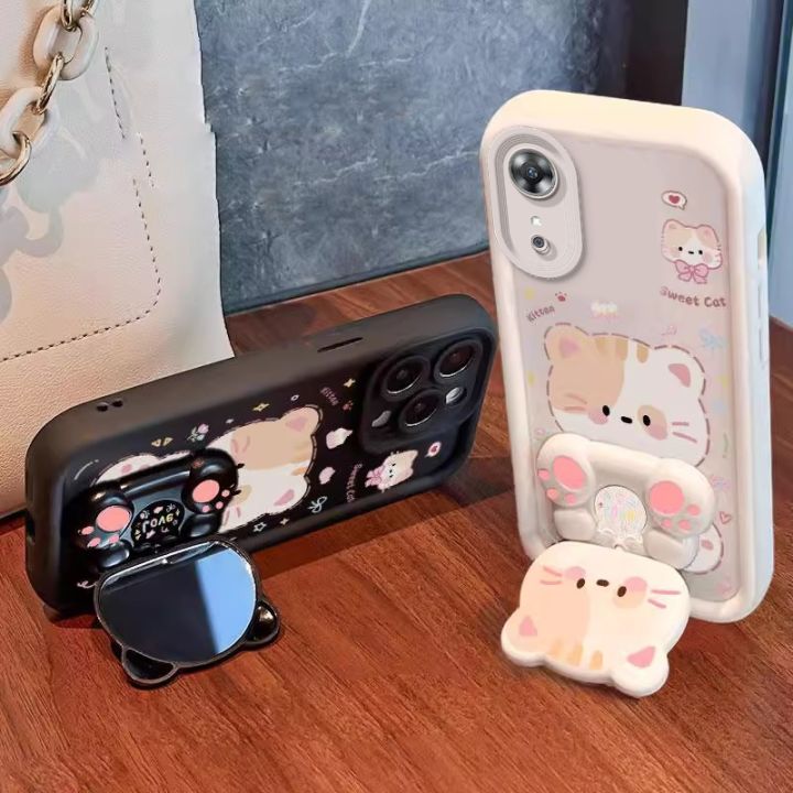 ILING Coque pour Oppo A17/Oppo A17K Case, Ultra-Fin [Anti-Rayures] en Verre Élégant Dégradé de