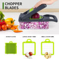 Vegetable cutter - Slicer cutter - Fruit cutter - Slicer - Chopper - Multifunctional cutter - 16 in 1 cutter - Dicer - Manual cutter - Onion chopper - Vegetable chopper slicer - 16 in 1 slicer cutter - peeler - Best tool for fruits/Vegetables .. 