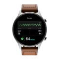 Ronin R-010 Ultra Smart Watch with Faux Leather Strap - Bt Calling Smart Watch with 100+ Sports mode with Fitness Tracking & Multiple Watch Faces Option - Amoled Display with AoD Feature in Metallic Body Design. 