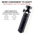 Mini Rotatable Extendable Selfie Live Session TikTok Tripod Portable Mobile Stand Holder With Phone Clip. 