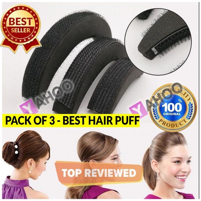 3Pcs/set%20Hair%20Pads%20Volume%20Increase%20Puff%20Bun%20Maker%20Donut%20Magic%20Foam%20Sponge%20Bump%20Up%20Insert%20Base%20Accessories%20100%25%20brand%20new%20and%20high%20quality%20Perfect%20for%20giving%20your%20plain%20hair%20a%20look%20-%20Image%206