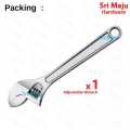 Adjustable Wrench - Sizes 6 Inch , 8 inch , 10 inch , 12 inch Adjustable Spanner Wrench Wide Jaw Opening Spannar DIY Drop Forged Heat Treated Opener Spanar. 