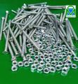 DreamsMart Pack of 20pcs 3mm x 50mm OR 1/8 inch width, 2 inch Length, M3 Screw with Nuts Phillips Flat Head Machine Metal Screws Solid Zinc Galvanized. 