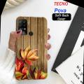 Tecno Pova Back Cover - Print Soft Case Cover. 