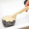 Stainless Steel Wire Ball Brush with Long Handle for cleaning and Dish washing in Kitchen. 