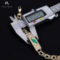 FB0282 2022 Wholesale Men OJO Relojes De Pulsera Oro Laminado 14K 18K Gold Plated San Judas Tadeo Charms Jewelry Bracelets. 