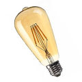 Dimmable E27 4W Edison Retro Vintage Filament ST64 COB LED Bulb Light Lamp Body Color:aurumen Cover Light Color:aurum Yellow (2200K) Voltage:220V. 