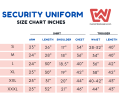 Security Guard suit for office and outdoor use, Trouser and Shirt full suit. 