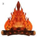 Artificial Fire Easy to Assemble Creative Modeling Home Decor 3D Decorative Cardboard Campfire for Summer Camp. 