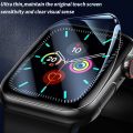 AceWa Hydrogel Film Protector for Apple Watch Series 1-8 and SE, 38mm-45mm Sizes, TPU Soft Clear Jelly Screen Protector. 